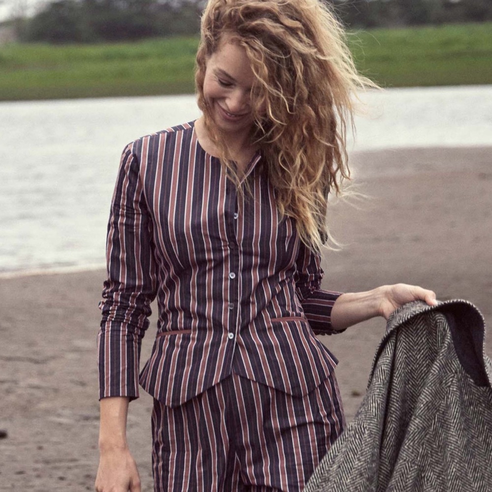 Doen Deana Blouse in Hudson Stripe